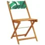 3-piece bistro set, fabric, solid wood, leaf print by , Garden sets - Ref: Foro24-3281752, Price: 133,12 €, Discount: %