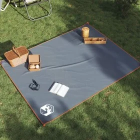 Picnic blanket with grey and orange stakes 205x155 cm by , Camping and hiking - Ref: Foro24-4004202, Price: 14,64 €, Discount: %