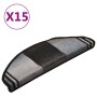 Selbstklebende Stufenmatte 15 Stück schwarz grau 65x21x4 cm von vidaXL, Treppenmatten - Ref: Foro24-322412, Preis: 79,92 €, R...