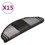 Self-adhesive stair mat 15 pcs black gray 65x21x4 cm by vidaXL, Stair mats - Ref: Foro24-322412, Price: 80,05 €, Discount: %