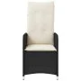 Sillones reclinable jardín cojines 2 uds ratán sintético negro de , Sillas de jardín - Ref: Foro24-365685, Precio: 253,35 €, ...