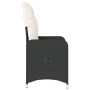 Reclining garden armchairs with 2 black synthetic rattan cushions by , Garden chairs - Ref: Foro24-365685, Price: 212,37 €, D...