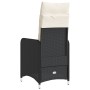 Reclining garden armchairs with 2 black synthetic rattan cushions by , Garden chairs - Ref: Foro24-365685, Price: 212,37 €, D...