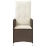 Verstellbare Gartenstühle mit Tisch, 2 Stück, aus braunem PE-Rattan. von , Gartenstühle - Ref: Foro24-365691, Preis: 260,10 €...
