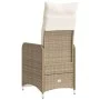 Verstellbarer Gartenstuhl mit beigen Kissen aus synthetischem Rattan. von , Gartenstühle - Ref: Foro24-365698, Preis: 134,27 ...