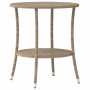 Garden reclining armchairs with table 2 units PE beige rattan by , Garden chairs - Ref: Foro24-365693, Price: 267,11 €, Disco...