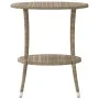 Garden reclining armchairs with table 2 units PE beige rattan by , Garden chairs - Ref: Foro24-365693, Price: 261,28 €, Disco...