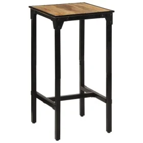 Mesa de bar madera maciza de mango rugoso 60x55x107 cm de , Taburetes de cocina - Ref: Foro24-358939, Precio: 155,70 €, Descu...
