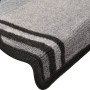 Selbstklebende Stufenmatte 15 Stück schwarz grau 65x21x4 cm von vidaXL, Treppenmatten - Ref: Foro24-322412, Preis: 79,92 €, R...