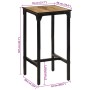 Massivholz-Tresen aus rauem Mangoholz, 60x55x107 cm. von , Küchenhocker - Ref: Foro24-358939, Preis: 167,15 €, Rabatt: %