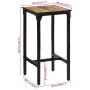 Solid mango wood bar table rough 60x55x107 cm by , Kitchen stools - Ref: Foro24-358939, Price: 155,70 €, Discount: %