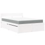 Bed with drawers and solid white pine mattress 140x190 cm by , Beds and slatted bases - Ref: Foro24-3281911, Price: 525,90 €,...