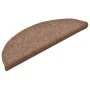 Stair tread carpets 15 units brown 56x17x3 cm by vidaXL, Stair mats - Ref: Foro24-322366, Price: 61,55 €, Discount: %