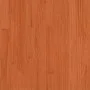 Bed with solid pine wood frame and brown waxed mattress 200x200 cm by , Beds and slatted bases - Ref: Foro24-3281924, Price: ...