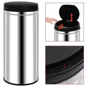 Trash can with automatic sensor 80 L stainless steel by vidaXL, Garbage cans and trash cans - Ref: Foro24-322697, Price: 123,...