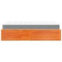 Cama con colchón madera maciza de pino marrón cera 120x200 cm de , Camas y somieres - Ref: Foro24-3281939, Precio: 380,77 €