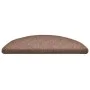 Stair tread carpets 15 units brown 56x17x3 cm by vidaXL, Stair mats - Ref: Foro24-322366, Price: 61,55 €, Discount: %