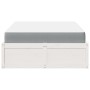 Bed with solid white pine wood mattress 140x190 cm by , Beds and slatted bases - Ref: Foro24-3281947, Price: 412,48 €, Discou...