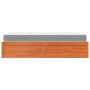 Bett mit massiver Kieferholz-Matratze in brauner Wachsfarbe, 90x200 cm. von , Betten und Lattenroste - Ref: Foro24-3281945, P...
