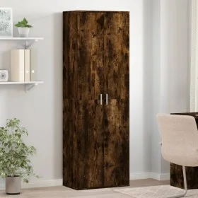 Tall smoked oak engineered wood sideboard 60x35x180 cm by , Lockers and storage cabinets - Ref: Foro24-3276669, Price: 149,04...