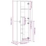 Tall smoked oak engineered wood sideboard 60x35x180 cm by , Lockers and storage cabinets - Ref: Foro24-3276669, Price: 149,04...