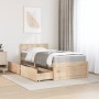 Bett mit Schubladen und Massivholz-Pinienmatratze 90x200 cm von , Betten und Lattenroste - Ref: Foro24-3281907, Preis: 311,66...