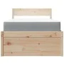 Bed with drawers and solid pine wood mattress 90x200 cm by , Beds and slatted bases - Ref: Foro24-3281907, Price: 311,33 €, D...