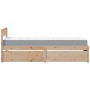 Bett mit Schubladen und Massivholz-Pinienmatratze 90x200 cm von , Betten und Lattenroste - Ref: Foro24-3281907, Preis: 311,66...