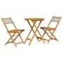 3-piece PE rattan and solid wood beige bistro set by , Garden sets - Ref: Foro24-3281744, Price: 131,54 €, Discount: %