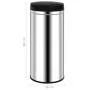 Trash can with automatic sensor 80 L stainless steel by vidaXL, Garbage cans and trash cans - Ref: Foro24-322697, Price: 123,...