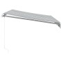 Manuelle ausfahrbare Markise mit LED in Anthrazit und Weiß 300x250 cm. von , Markisen - Ref: Foro24-3215779, Preis: 266,14 €,...