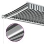 Manual retractable awning with anthracite and white LED 300x250 cm by , Awnings - Ref: Foro24-3215779, Price: 266,14 €, Disco...
