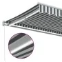 Manual retractable awning with anthracite and white LED 300x250 cm by , Awnings - Ref: Foro24-3215779, Price: 272,81 €, Disco...