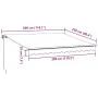 Manual retractable awning with anthracite and white LED 300x250 cm by , Awnings - Ref: Foro24-3215779, Price: 272,81 €, Disco...