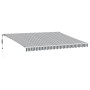 Retractable automatic awning with LED light anthracite white 450x300 cm by , Awnings - Ref: Foro24-3215787, Price: 599,76 €, ...