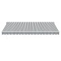 Retractable automatic awning with LED light anthracite white 450x300 cm by , Awnings - Ref: Foro24-3215787, Price: 599,76 €, ...