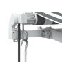Retractable automatic awning with LED light anthracite white 450x300 cm by , Awnings - Ref: Foro24-3215787, Price: 599,76 €, ...