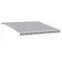 Manual retractable awning with LED light in anthracite and white 400x350cm. by , Awnings - Ref: Foro24-3215793, Price: 375,44...