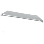 Manual retractable awning with LED light in anthracite and white 400x350cm. by , Awnings - Ref: Foro24-3215793, Price: 384,44...