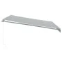 Manual retractable awning with LED light in anthracite and white 400x350cm. by , Awnings - Ref: Foro24-3215793, Price: 375,44...