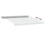 Manual retractable awning with LED light in anthracite and white 400x350cm. by , Awnings - Ref: Foro24-3215793, Price: 375,44...