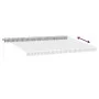 Manual retractable awning with LED light in anthracite and white, 500x350 cm. by , Awnings - Ref: Foro24-3215801, Price: 479,...