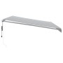 Retractable automatic awning with LED light anthracite white 500x350 cm by , Awnings - Ref: Foro24-3215803, Price: 697,84 €, ...