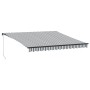 Manuelle ausfahrbare Markise in Anthrazitgrau und Weiß 400x350 cm. von , Markisen - Ref: Foro24-3215808, Preis: 369,17 €, Rab...