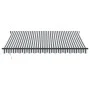 Toldo retráctil manual gris antracita y blanco 400x350 cm de , Toldos - Ref: Foro24-3215808, Precio: 348,18 €, Descuento: %