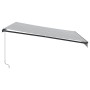 Manuelle ausfahrbare Markise in Anthrazitgrau und Weiß 400x350 cm. von , Markisen - Ref: Foro24-3215808, Preis: 369,17 €, Rab...