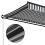 Manuelle ausfahrbare Markise in Anthrazitgrau und Weiß 400x350 cm. von , Markisen - Ref: Foro24-3215808, Preis: 369,17 €, Rab...