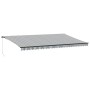 Manuelle ausfahrbare Markise in Anthrazitgrau und Weiß 600x350 cm. von , Markisen - Ref: Foro24-3215820, Preis: 593,53 €, Rab...