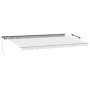 Toldo retráctil manual gris antracita y blanco 600x350 cm de , Toldos - Ref: Foro24-3215820, Precio: 594,34 €