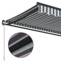 Manuelle ausfahrbare Markise in Anthrazitgrau und Weiß 600x350 cm. von , Markisen - Ref: Foro24-3215820, Preis: 593,53 €, Rab...